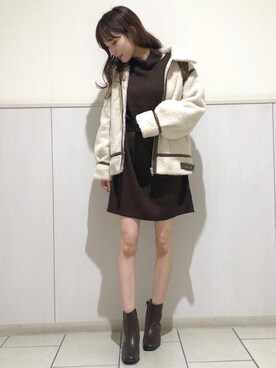 「INGNI（イング）のアイテム（その他アウター）」を使った、INGNI（イング）さん（レディース・165cm）の秋コーディネート