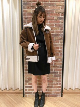 「INGNI（イング）のアイテム（その他アウター）」を使った、INGNI（イング）さん（レディース・160cm）の冬コーディネート