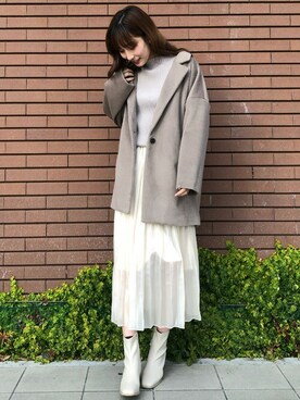 「INGNI（イング）のアイテム（その他アウター）」を使った、INGNI（イング）さん（レディース・165cm）の冬コーディネート