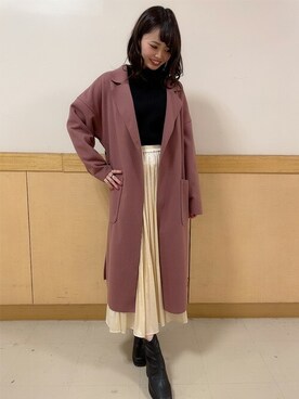 「INGNI（イング）のアイテム（その他アウター）」を使った、INGNI（イング）さん（レディース・160cm）の冬コーディネート