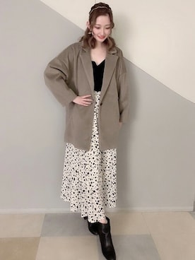 「INGNI（イング）のアイテム（その他アウター）」を使った、INGNI（イング）さん（レディース・160cm）の冬コーディネート