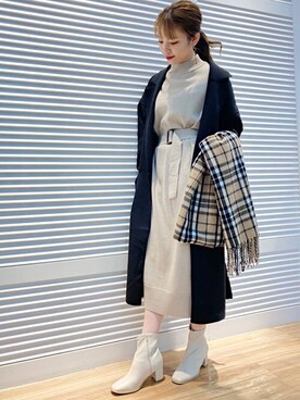 「INGNI（イング）のアイテム（その他アウター）」を使った、INGNI（イング）さん（レディース・160cm）の冬コーディネート