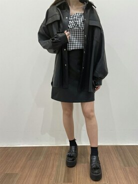 「コーディネート」｜「アイテム（ブルゾン）」を使った、INGNI（イング）さん（レディース・160cm）の冬コーディネート
