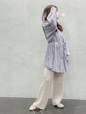 「Allamanda（アラマンダ）のアイテム（パンツ）」を使った、INGNI（イング）さん（レディース・151cm）の春コーディネート