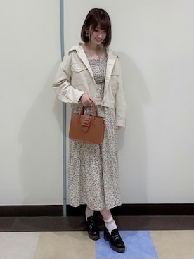 「コーディネート」｜「アイテム（デニムジャケット）」を使った、INGNI（イング）さん（レディース・160cm）の春コーディネート