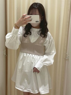 「Allamanda（アラマンダ）のアイテム（ニット/セーター）」を使った、INGNI（イング）さん（レディース・158cm）の春コーディネート