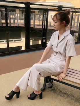 「INGNI（イング）のアイテム（オールインワン・サロペット）」を使った、INGNI（イング）さん（レディース・160cm）の春コーディネート