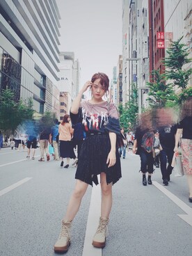 「MISBHV（ミスビヘイブ）のアイテム」を使った、Bipolarbear さん（レディース・151cm）の夏コーディネート
