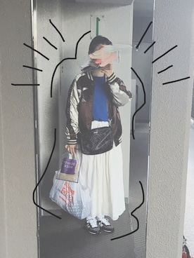 「Desigual」｜「アイテム（その他アウター）」を使った、みさん（レディース・162cm）の春コーディネート