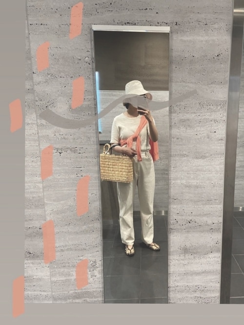 み かごバッグを使ったコーディネート Wear