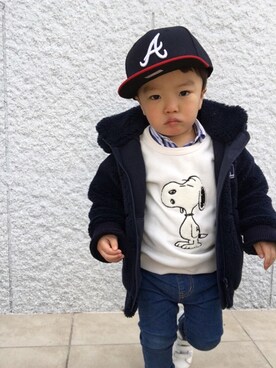 あさひさん（キッズ・90cm）の冬コーディネート