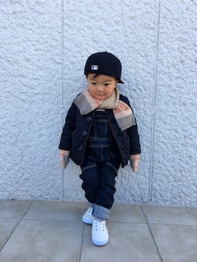 「amabro（アマブロ）のアイテム」を使った、あさひさん（キッズ・90cm）の冬コーディネート