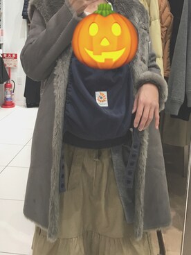 「wearhalloween2017」｜「アイテム（ムートンコート）」を使った、ぴ よさん（レディース・158cm）の秋コーディネート