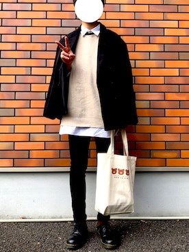 「NICE CLAUP（ナイスクラップ）のアイテム」を使った、プチプりむさん（メンズ・173cm）の秋コーディネート