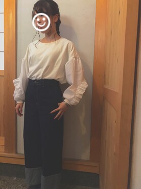 「GORGE（ゴージ）のアイテム（シューズ）」を使った、さくらさん（レディース・154cm）の春コーディネート