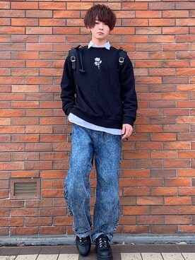 「ADRER（アドラー）のアイテム（バッグ）」を使った、saikaさん（メンズ・168cm）の冬コーディネート