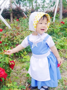 「NOのアイテム」を使った、laylaさん（キッズ・70cm）の春コーディネート