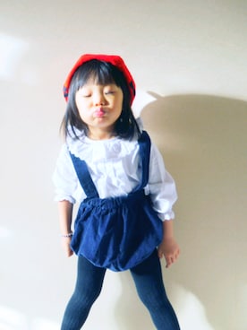 「NOのアイテム」を使った、laylaさん（キッズ・90cm）の冬コーディネート