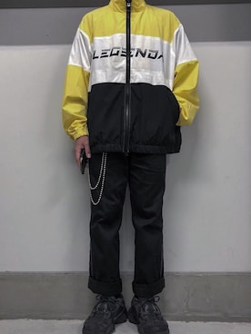 「LEGENDA（レジェンダ）のアイテム（ブルゾン）」を使った、kiryuさん（メンズ・170cm）の秋コーディネート