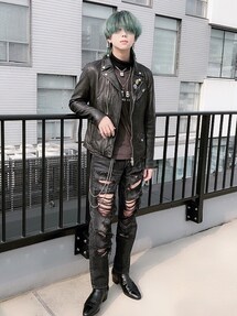 ブラックバイヴァンキッシュ ベジタブルシープレザーチェスターコート S 新品同様 VANQUISH（ヴァンキッシュ）の「BLACKシープレザーロング