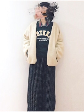 「アイテム（ブルゾン）」を使った、m.さん（レディース・164cm・10代）の冬コーディネート