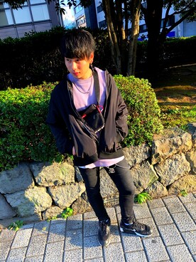 「SPINNS（スピンズ）のアイテム（ブルゾン）」を使った、♥ひだか♥さん（メンズ・165cm）の秋コーディネート