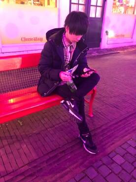 「COLORS（カラーズ）のアイテム」を使った、♥ひだか♥さん（メンズ・165cm）の冬コーディネート