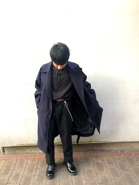「リドム」｜「アイテム（その他アウター）」を使った、♥ひだか♥さん（メンズ・165cm）の冬コーディネート