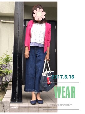 「サマンサタバサ」｜「アイテム（スリッポン）」を使った、はるるさん（レディース・168cm）の春コーディネート
