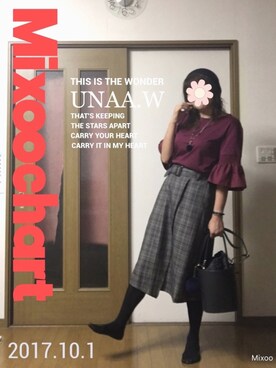 「BACKNUMBER」｜「アイテム（その他）」を使った、はるるさん（レディース・168cm）の秋コーディネート