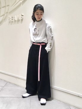 「フラットアパートメント」｜mikuさん（レディース・163cm）の春コーディネート