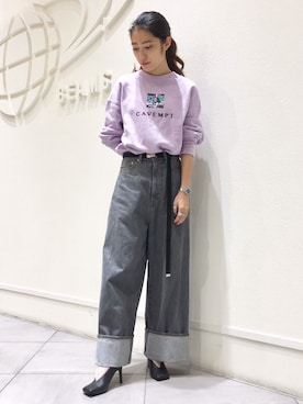 「FLAT APARTMENT（フラットアパートメント）のアイテム」を使った、mikuさん（レディース・163cm）の秋コーディネート