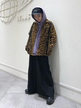 「SASQUATCHfabrix.（サスクワァッチファブリックス）のアイテム（ジャケット/アウター）」を使った、mikuさん（レディース・163cm）の冬コーディネート