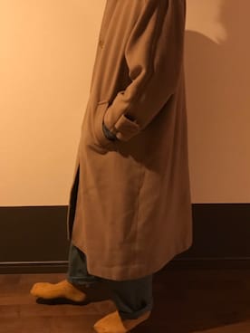 「ナチュラル」｜「アイテム（その他アウター）」を使った、toriouさん（メンズ・175cm）の冬コーディネート