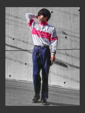 「Guess（ゲス）のアイテム（腕時計）」を使った、KOUKIさん（メンズ・176cm）の秋コーディネート