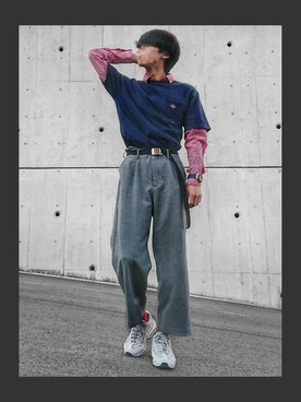 「Guess（ゲス）のアイテム（腕時計）」を使った、KOUKIさん（メンズ・176cm）の冬コーディネート