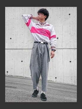 「Guess（ゲス）のアイテム（腕時計）」を使った、KOUKIさん（メンズ・176cm）の冬コーディネート