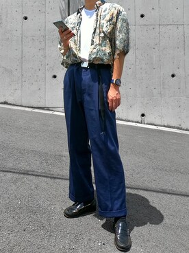 「Guess（ゲス）のアイテム（腕時計）」を使った、KOUKIさん（メンズ・176cm）の夏コーディネート