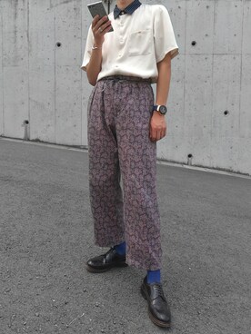 「Guess（ゲス）のアイテム（腕時計）」を使った、KOUKIさん（メンズ・176cm）の秋コーディネート