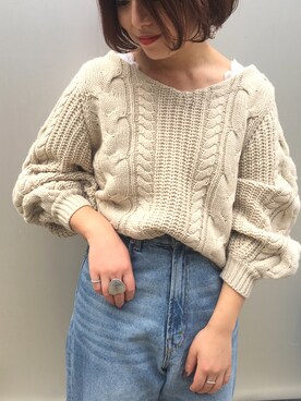 「アプレジュール」｜「アイテム（アクセサリー）」を使った、naraさん（レディース・152cm）の秋コーディネート