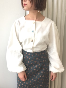 「アプレジュール」｜「アイテム（アクセサリー）」を使った、naraさん（レディース・152cm）の冬コーディネート