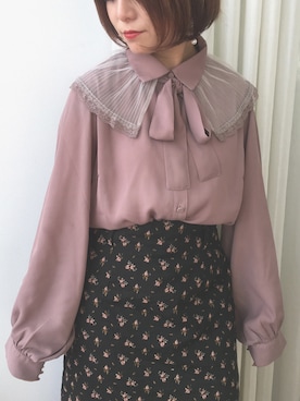 「アプレジュール」｜「アイテム（アクセサリー）」を使った、naraさん（レディース・152cm）の冬コーディネート