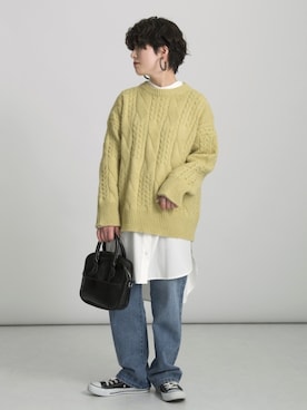 「CONVERSE（コンバース）のconverse（コンバース） ALL STAR OX（オールスターOX）（スニーカー）」を使った、naraさん（レディース・152cm）の冬コーディネート