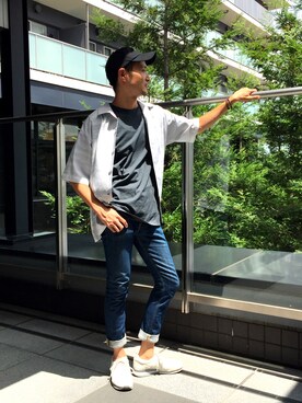 tk.TAKEOKIKUCHI高槻阪急さん（メンズ・178cm）の夏コーディネート