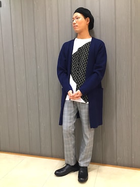 「tk.TAKEO KIKUCHI（ティーケータケオキクチ）のアイテム（その他シューズ）」を使った、tk.TAKEOKIKUCHI高槻阪急さん（メンズ・165cm）の夏コーディネート