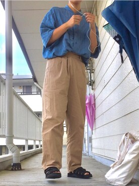 「SHAKA STICKS（シャカスティック）のアイテム」を使った、MITUKIさん（レディース・160cm）の春コーディネート