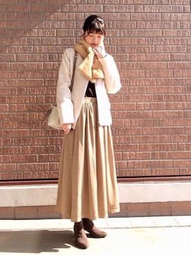 「THE SHOP TK （ザ ショップ ティーケー ）のアイテム（その他アウター）」を使った、youさん（レディース・160cm）の秋コーディネート