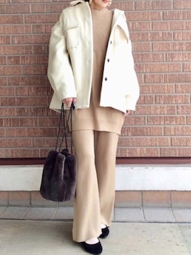 「ニットアップ」｜youさん（レディース・160cm）の秋コーディネート