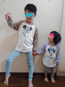 「きょうだい」｜しーちゃんさん（キッズ・80cm）の秋コーディネート