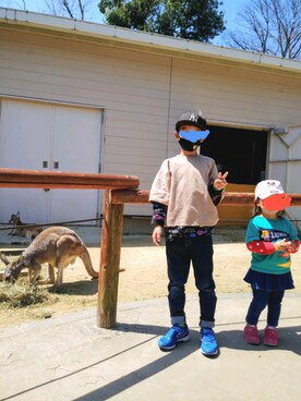 「きょうだい」｜しーちゃんさん（キッズ・80cm）の春コーディネート